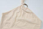 Halter Backless Lace Up Ruched Bodycon Mini Dress