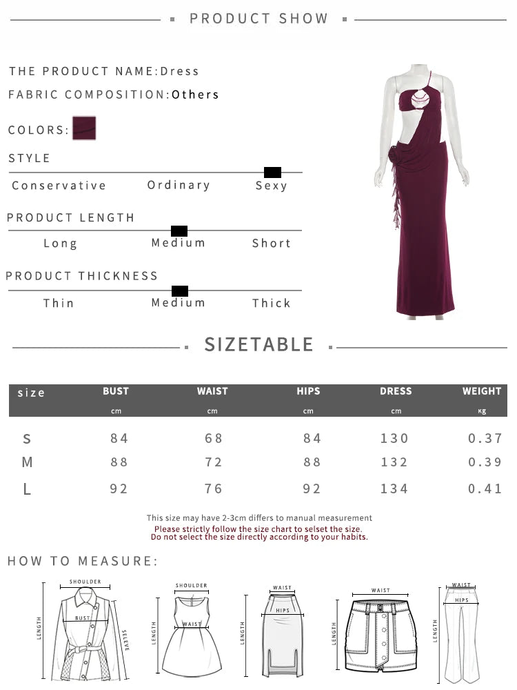 Pearl Chain Halter Backless Bodycon Dress With Patchwork Flowers