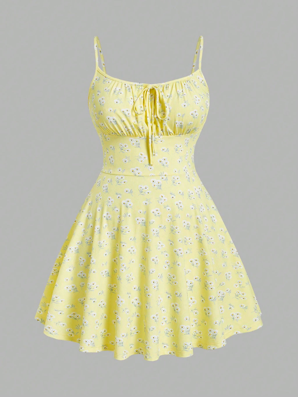 Fashion Floral Sleeveless Thin Strap Camisole Dress