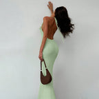 Women Knit Spaghetti Strap Sleeveless