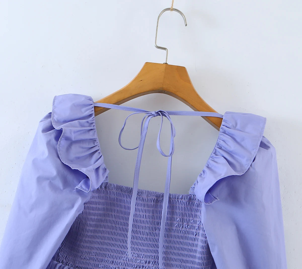 Soft Ruffle Blouse With Long Sleeves