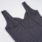 Sexy Coquette Polka Dot Print Low Cut For Women Sleeveless Mini Dress