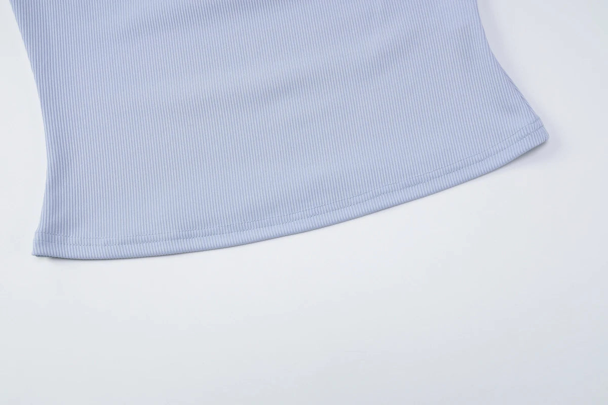 Patchwork O-Neck Long Sleeve Top