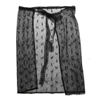 Lace Layered Gauze Skirt With Wrap Style Spicy Girl Streetwear Look For Bold Everyday Chic
