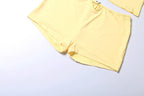 Two Piece Set With Hollow Camisole And Shorts