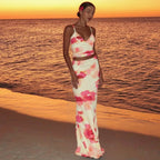 Crop Top And Maxi Skirt Set
