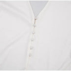 Sleek Blazer Capri Set For Women V Neck Jacket With Matching Pants