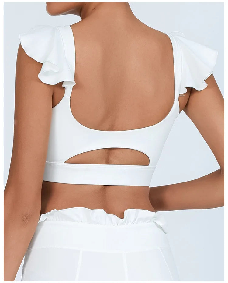 Yoga Gym Wear Woman Women's Chest-Wrapped Nude Feel Quick-Drying Beauty Back High Waist Vest Sports Workout