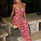 Long Dress Bikini Cover Up Print Mesh Swimwear Sexy Floral Bikinis covers Thongs Swimsuit Biquini Beachwear