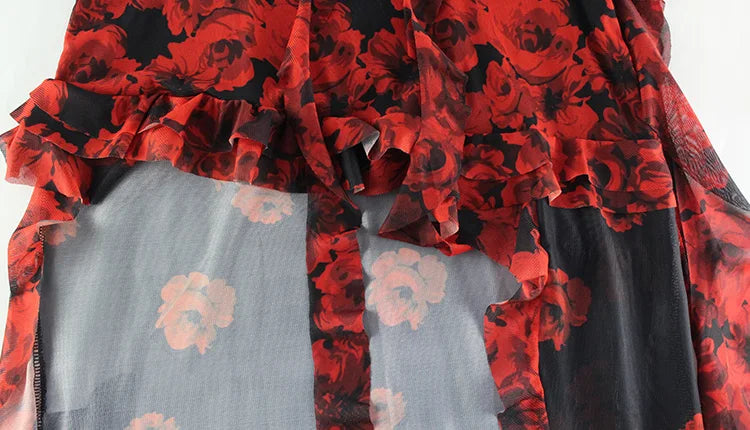 Strapless Sleeveless Slim Sheath Dress With Bold Print