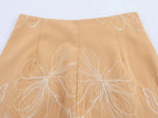 Cotton Two Piece Set For Women With Vest And Ankle Length Trousers