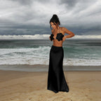 Three Piece Bandage Bikini With Skirt Bathing Suit For Women Brazilian Style A Line Skirt Summer Swimwear