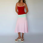 Colorful Spaghetti Strap Maxi Dress Slim Backless Sundress