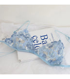 Whisper Lace Wireless Bralette Set In Ultra Thin Embroidered Mesh For Small Busts Delicate Comfort