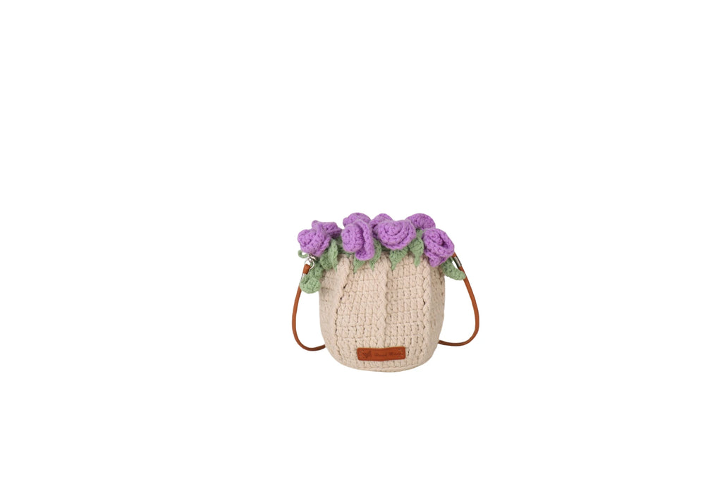 String Bucket Bag For Women Lightweight Crossbody Versatile Hollowout Design