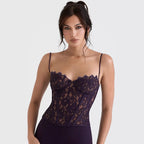 Women's Fashion Lace Spice Sling Vest Fishbone Top