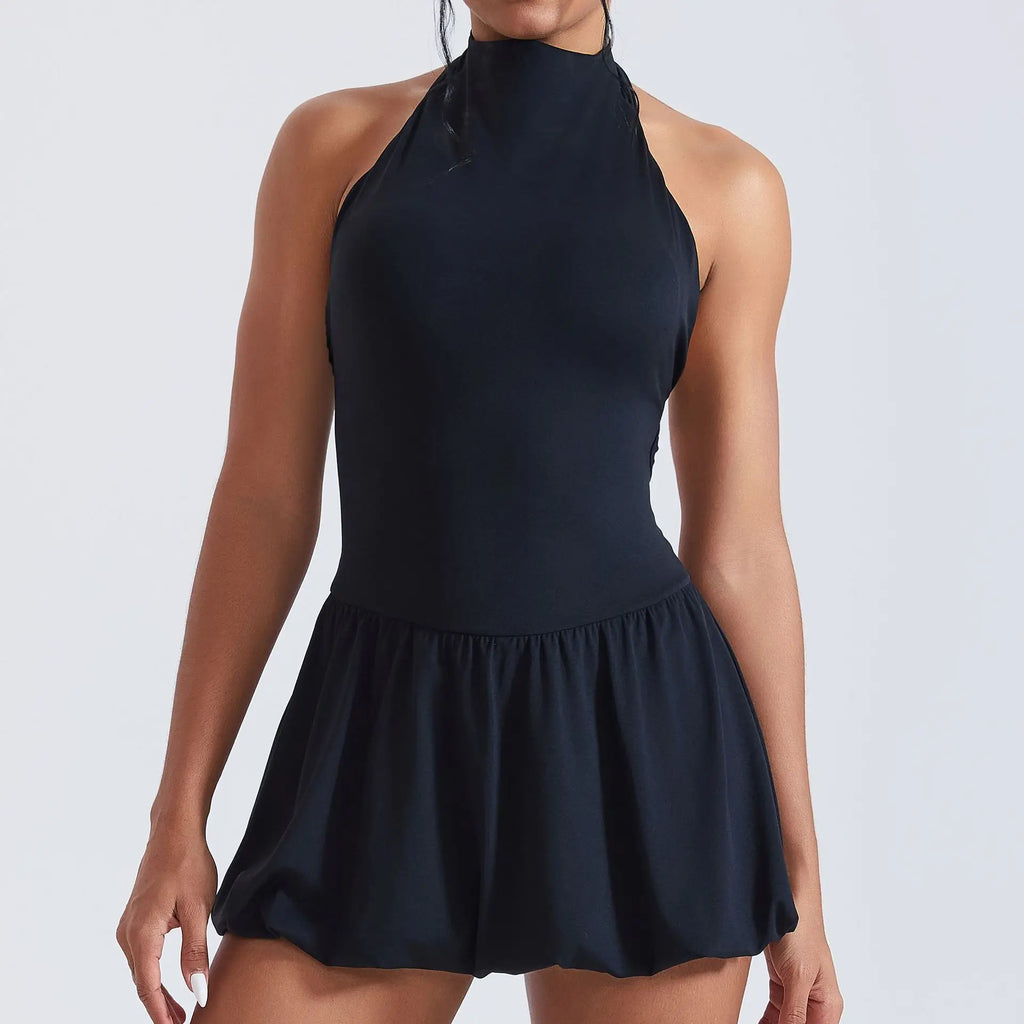 Effortless High Neck Athletic Set For Women Quick Dry Golf And Tennis Dress With Fluffy Comfort