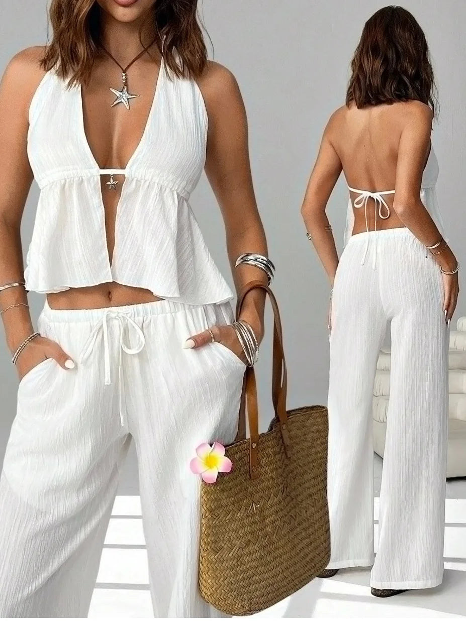 Halter Backless Sleeveless Outfit