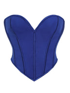 V Neck Matte Strapless Corset Top For Sleek Shaping
