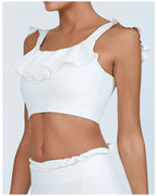 Yoga Gym Wear Woman Women's Chest-Wrapped Nude Feel Quick-Drying Beauty Back High Waist Vest Sports Workout