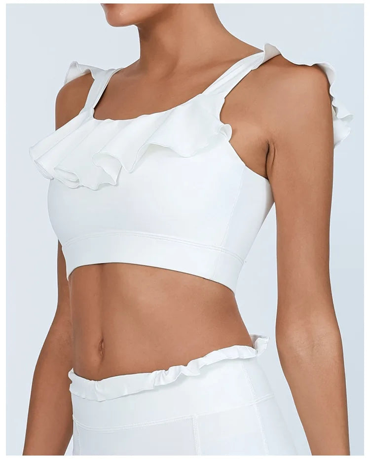 Yoga Gym Wear Woman Women's Chest-Wrapped Nude Feel Quick-Drying Beauty Back High Waist Vest Sports Workout