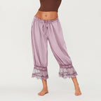 Vintage Lace Trim Pettipants For Under Dresses With Elastic Waist Bloomers Pantaloons