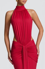 Backless Sleeveless Maxi Dress Elegant Bodycon
