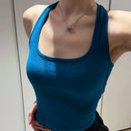 Midnight Y2K Backless Chain Cutout Strapless Tank Top