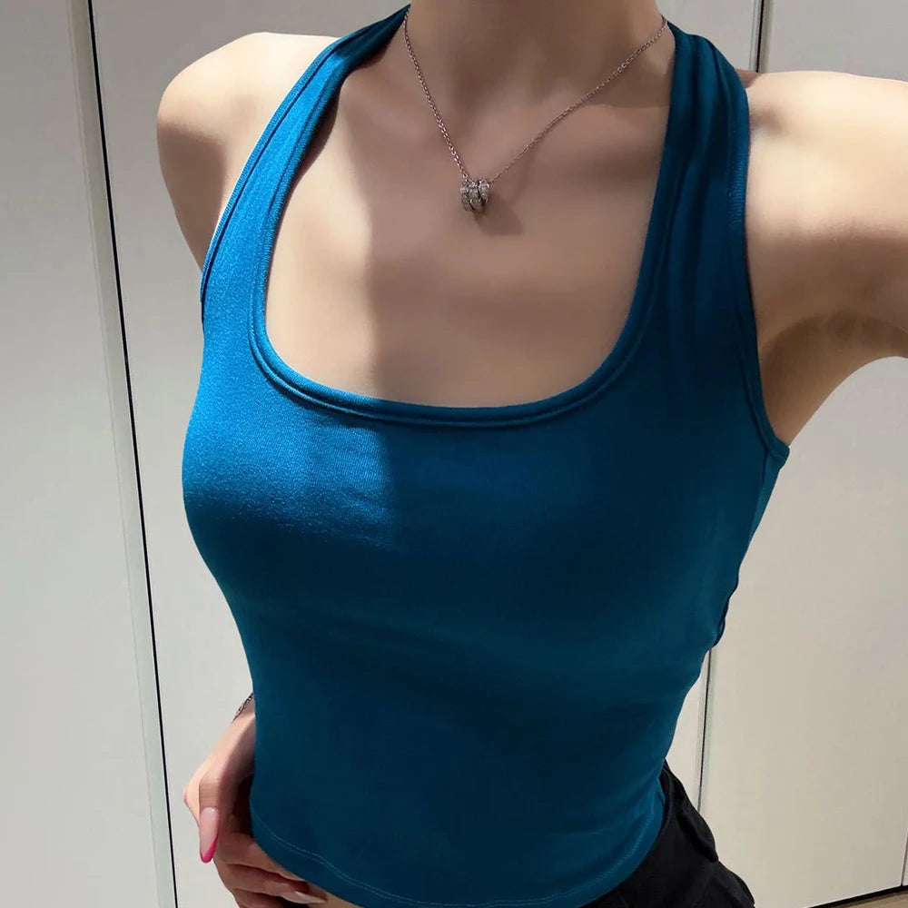 Midnight Y2K Backless Chain Cutout Strapless Tank Top