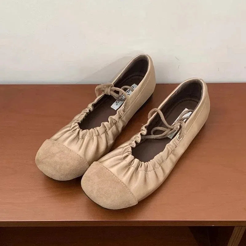 Retro Mary Jane Flats Elegant French Style Ballet Shoes