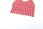Bold Stripe Halter Two Piece Beach Vacation Outfit