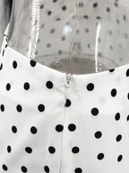 Two-Piece Set Women's Sexy Polka Dot Top Casual Maxi Skirts Sets