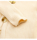 Apricot Knit Tee With Vintage Nineties Aesthetic Long Sleeve Striped Top For Cozy Layering