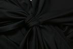 Patchwork Ruched Deep V Neck Sleeveless Backless Bodycon Dress