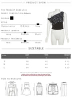 Polka Dot Off Shoulder Crop Top With Skew Collar And Ruched Backless