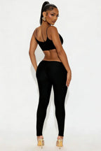 Cut Out Backless Stretchy Jumpsuit For Women Curve Skimming Bodycon Ankle Length
