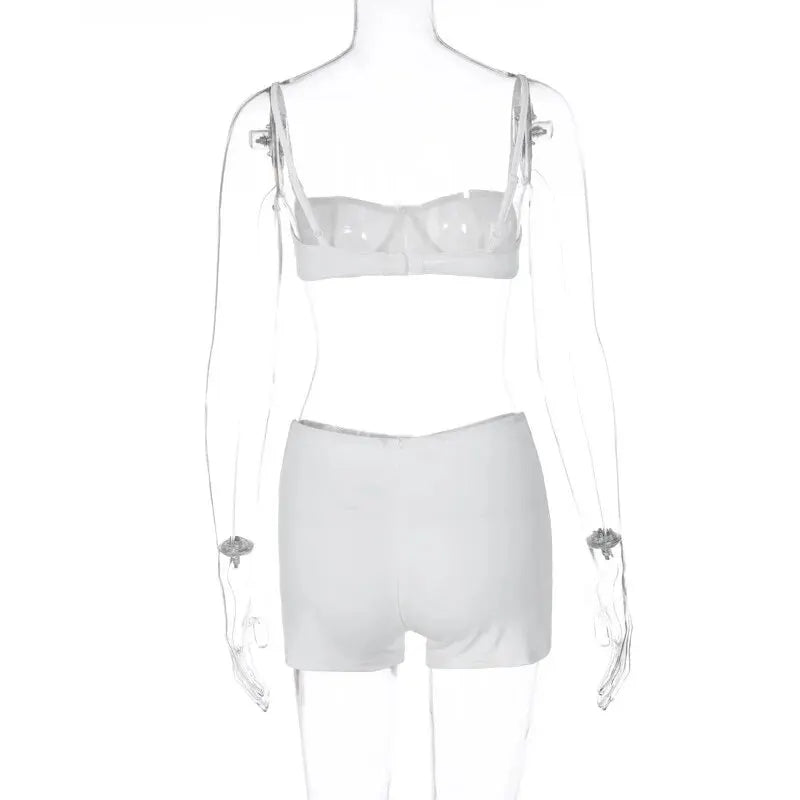 Women Camis Shorts Pants Two Piece Matching Sets