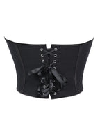 V Neck Matte Strapless Corset Top For Sleek Shaping