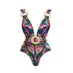Three Piece Halter Bikini Set Purple Crochet Dress Swimsuit With Push Up Bandeau Beachwear