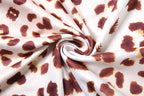 Print Mini Dress With Lace Patchwork And Curve Defining Fit