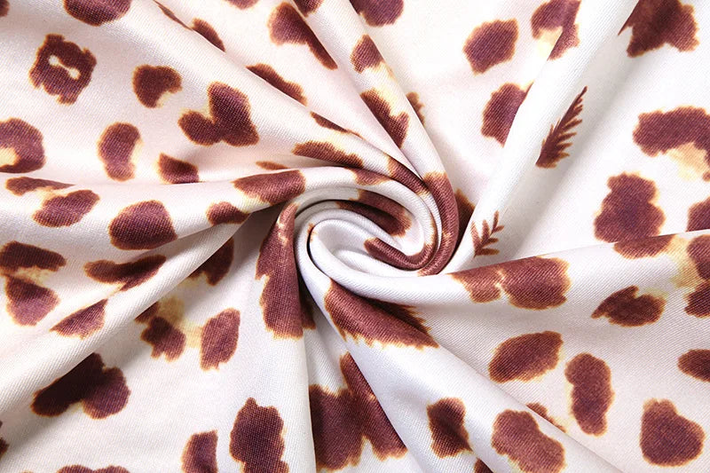 Print Mini Dress With Lace Patchwork And Curve Defining Fit