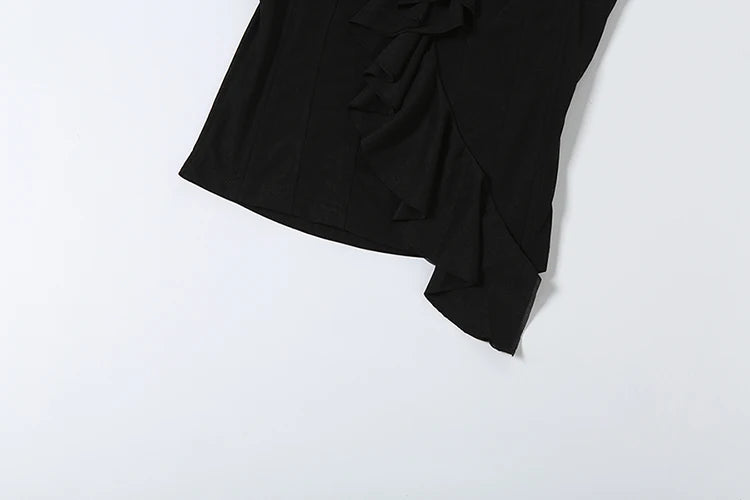 Women’s Ruffle Backless Tank Top