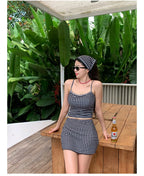 Girly Cute Style High-Waist Bikini Set