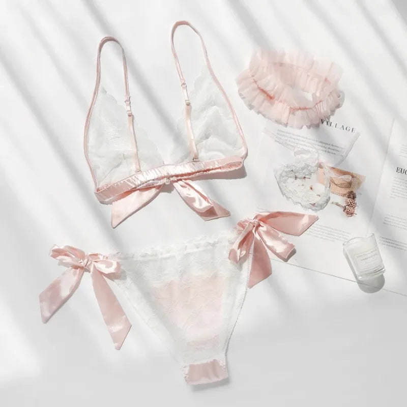 Women’s Satin Wirefree Bra & Panty Set