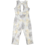 Leopard Print Hollow Out One Piece Romper With Backless Detail Sleeveless O Neck