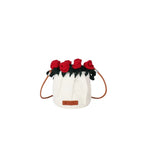 String Bucket Bag For Women Lightweight Crossbody Versatile Hollowout Design