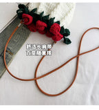 String Bucket Bag For Women Lightweight Crossbody Versatile Hollowout Design