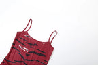 Red Backless Maxi Dress Sleeveless
