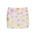 Colorful Floral Sequin Mini Skirt Low Waist Bodycon