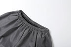 Stripe Zipper Cardigan And Ruched Mini Skirt Set